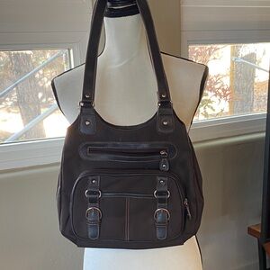 Classic Women's Dark Brown Shoulder Tote Bag